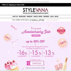 🎉 Don't Miss Out! Even MORE on Sale at Stylevana's Anniversary Celebration 🎁