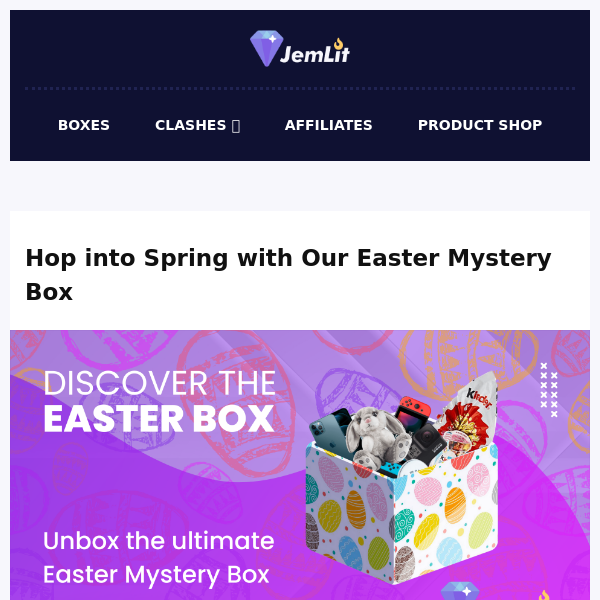 Hop into Spring with our Easter Mystery Box! 🐰🌸🎁