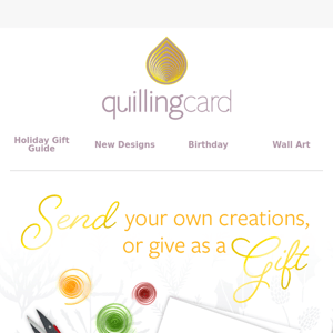 Make your own quilled holiday masterpieces 🎄