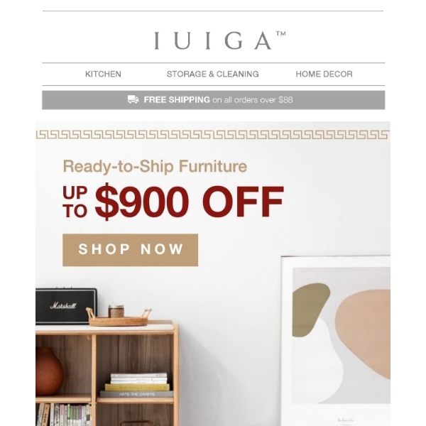 Up to $900 OFF Ready-to-Ship Furniture 🔥