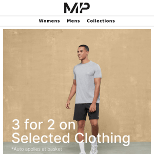 3 for 2 on selected clothing for limited time ⌚
