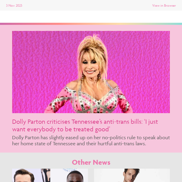 ✨ Dolly Parton finally broke her 'no politics' rule 🤠