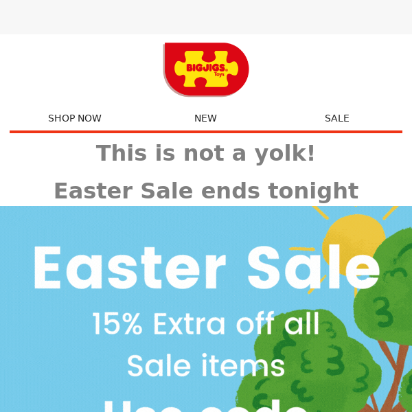 Last chance for our Easter Sale 🐰