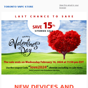 Valentines Day 2024 Sale -  Save 15%! Last Chance to Save!