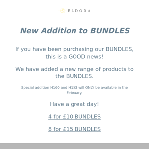 Open if you are interested in BUNDLES