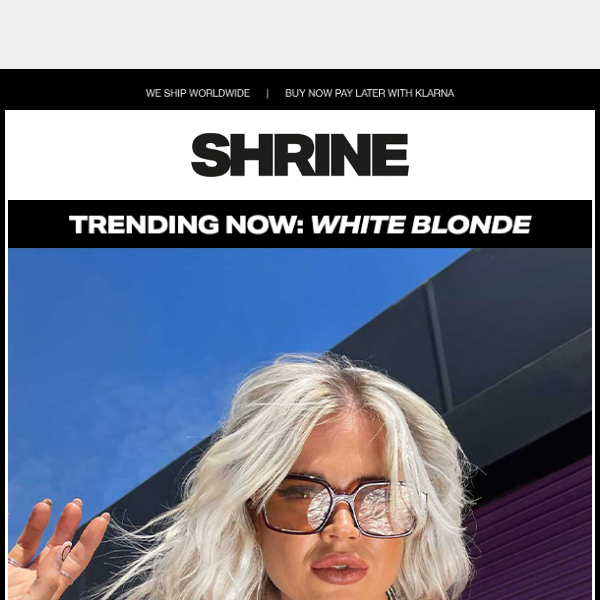 Trending Alert: White Blonde 🤍