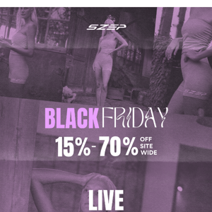 LIVE 15-70% off | Black Friday Sale