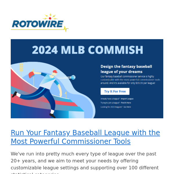 2024 MLB Commish is Live!