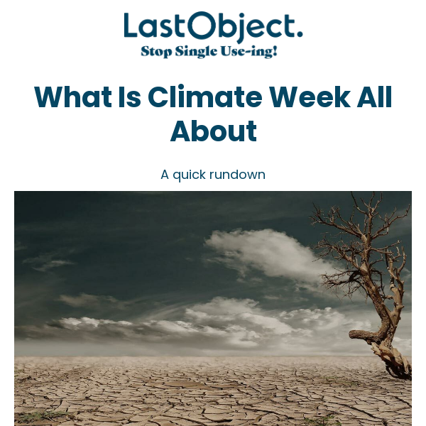 What Is Climate Week All About