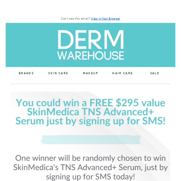 Win a FREE $295 Value SkinMedica TNS Advanced+ Serum - Today Only!