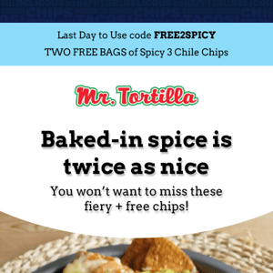 Score 2 FREE bags of spicy chips