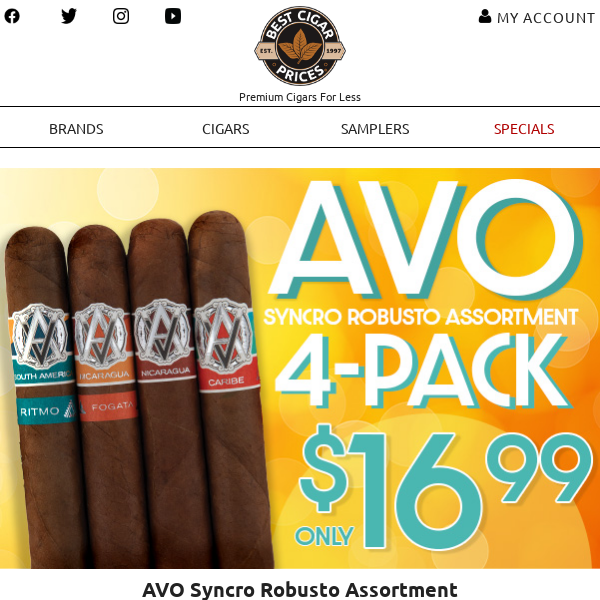 🎼 AVO Syncro Robusto Assortment 4-Pack Only $16.99 🎼