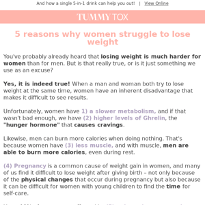 5 reasons why women struggle to lose weight 💡