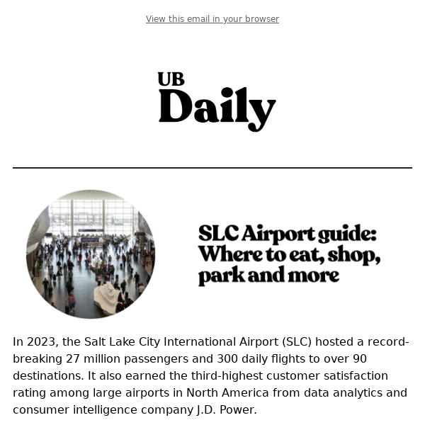 SLC Airport guide ✈️