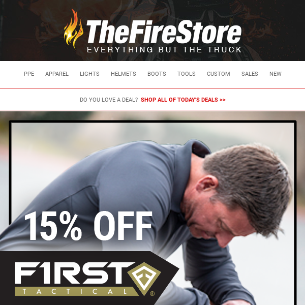 15% Off First Tactical!