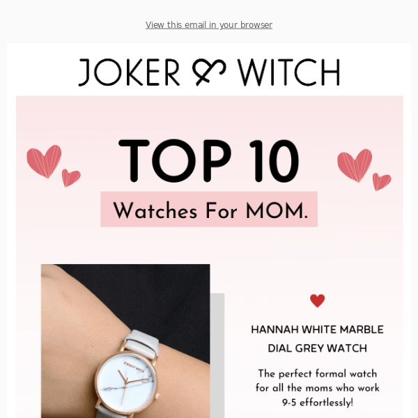 Classic Timepieces for MOM! ❤