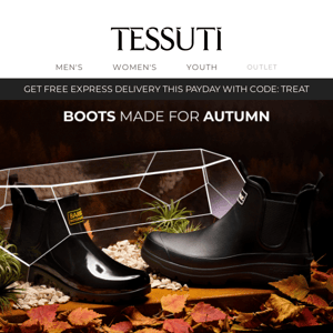 Autumn boots made to be seen