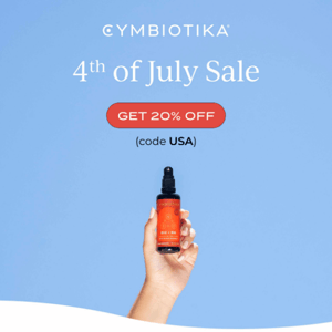 20% off for the 4th of July! 🇺🇸