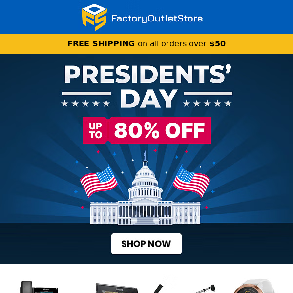 🌟 Presidents' Day Sale & Today's Top Picks - Limited Stocks - Upto 80% OFF 🌟