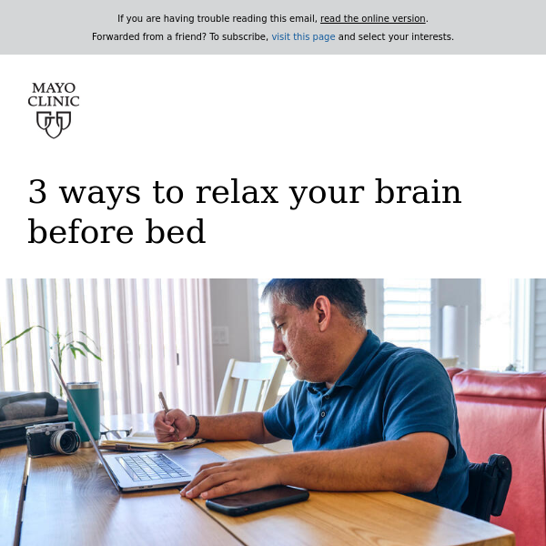 3 ways to relax your brain before bed