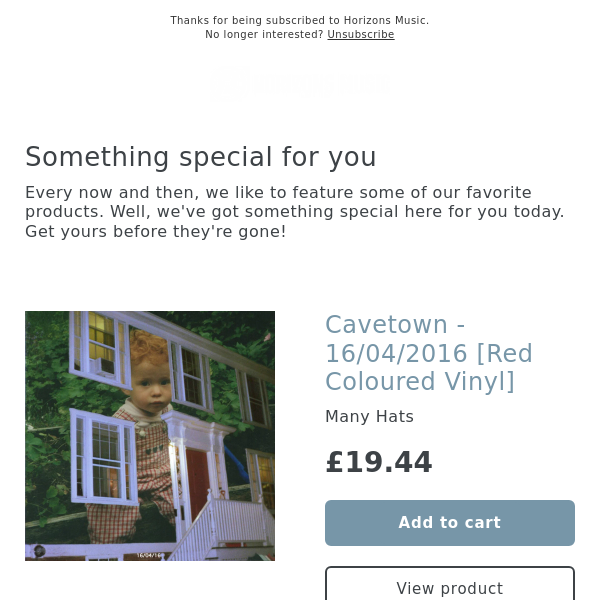 NEW! CAVETOWN VINYL RELEASES! COLOURED VINYL