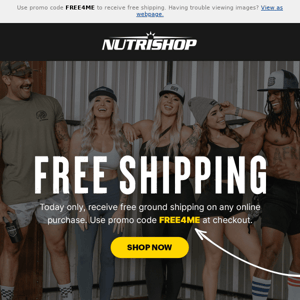 Today only: FREE SHIPPING! 💪
