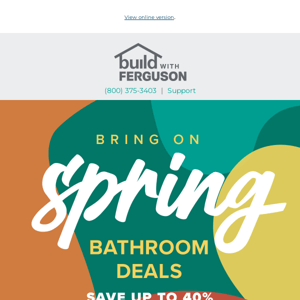 🛀 Make a Splash in Your Bathroom With These Savings