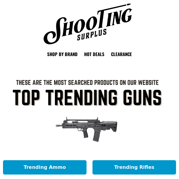 NEW ! Trending Handguns, Rifles, Shotguns