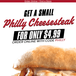 $4.99 Cheesesteak Special