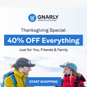 Thanksgiving Special: Exclusive 40% Off for You & Your Dearest