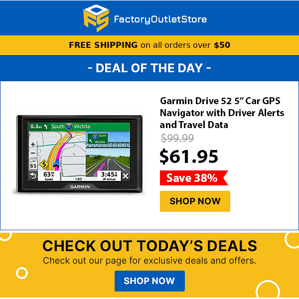 Hi  , Checkout Today's Exclusive Daily Deal - Grab or Gone - 38% OFF