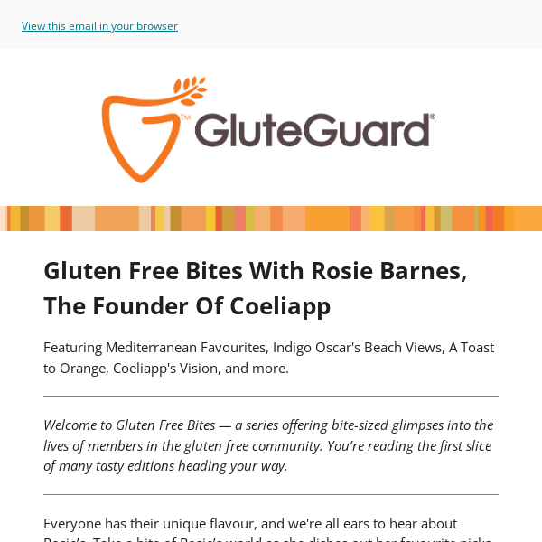 🌟 Gluten Free Bites with Rosie, Founder of Coeliapp