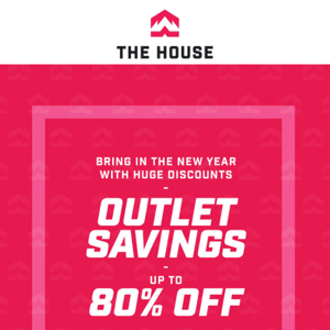 New Year, New Gear! Up To 80% Off Outlet Deals