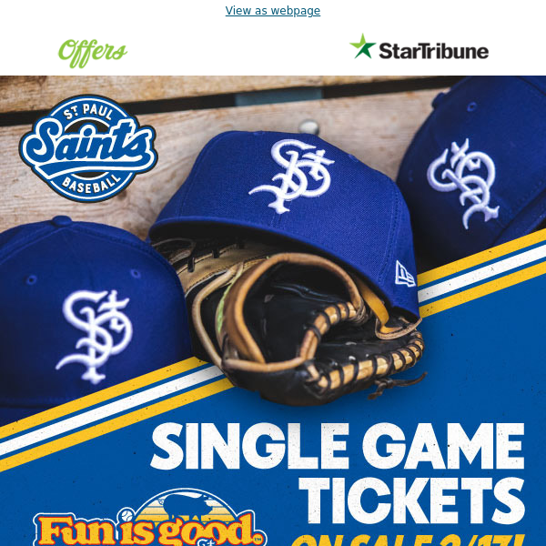 St. Paul Saints Tickets On Sale This Saturday!