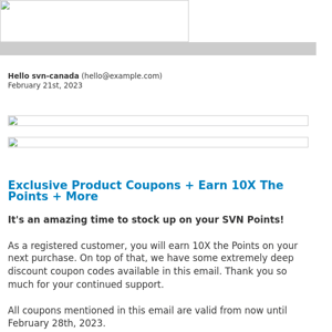 Exclusive Product Coupons + Earn 10X The Points + More