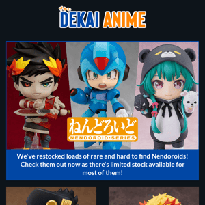 Rare Nendoroids Back In Stock - JoJo's, Attack on Titan, Demon Slayer and more!