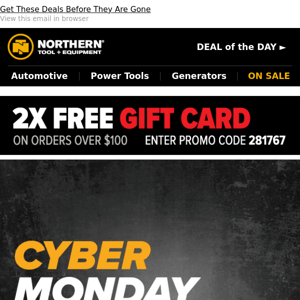 LAST CALL For Cyber Monday Specials + Claim Your FREE Gift Card