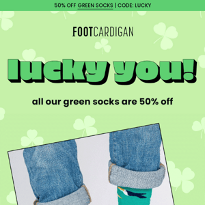 🍀 50% OFF GREEN SOCKS 🍀