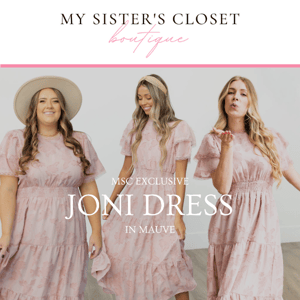 Introducing: Exclusive Joni Dress in Mauve! 💗