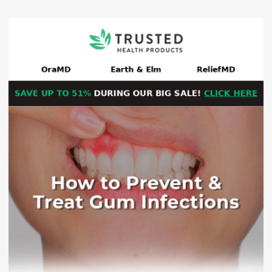 How do you get rid of a gum infection?