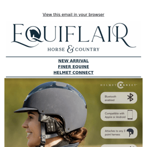 New Arrival - Finer Equine Helmet Connect