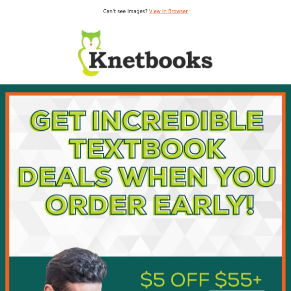 💰 Get a $10 Discount on Textbook Rentals by Ordering Early! 📚