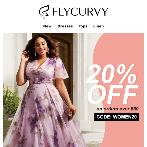 FlyCurvy, Happy Women's Day👑20% OFF Code Just For You😘