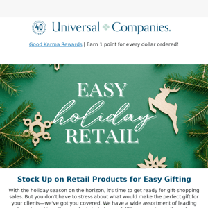 Easy Holiday Retail for Spas & Salons