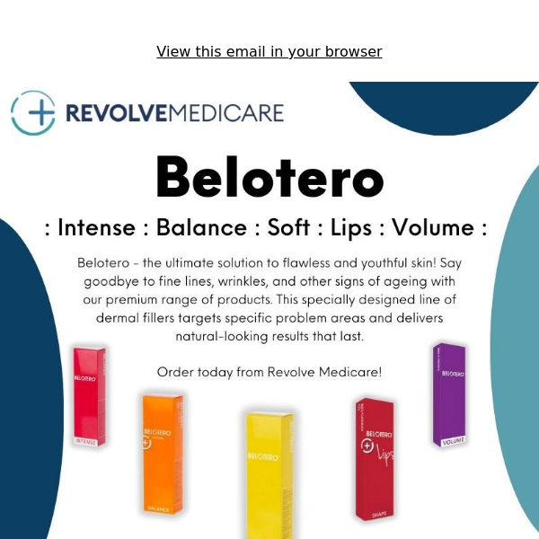 Belotero Dermal Fillers - Available To Order Now