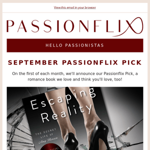 September Passionflix Pick