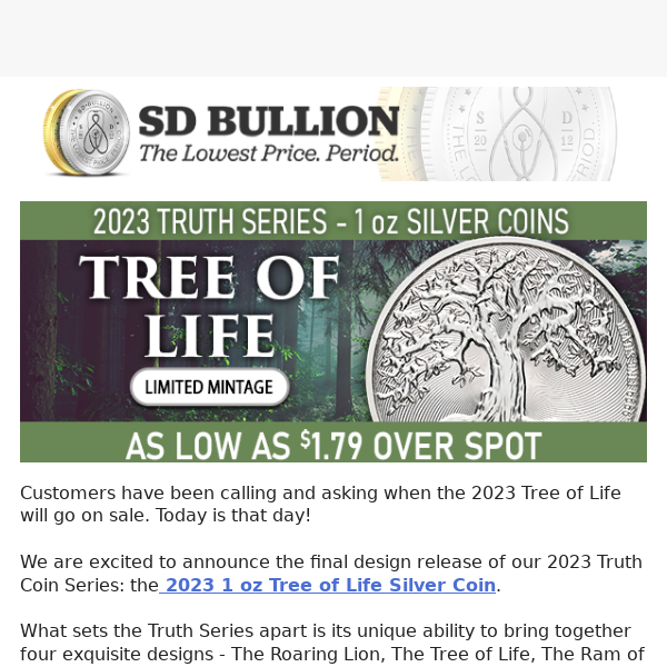 👉 EXCLUSIVE: 2023 Tree of Life Silver Coins