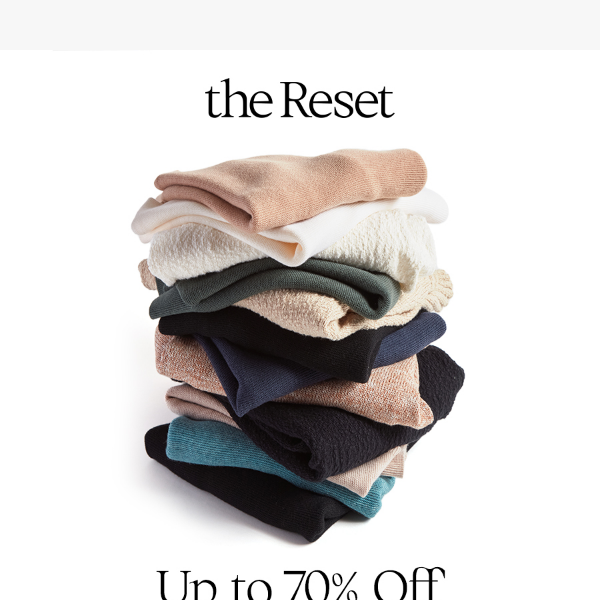 Up to 70% off sale