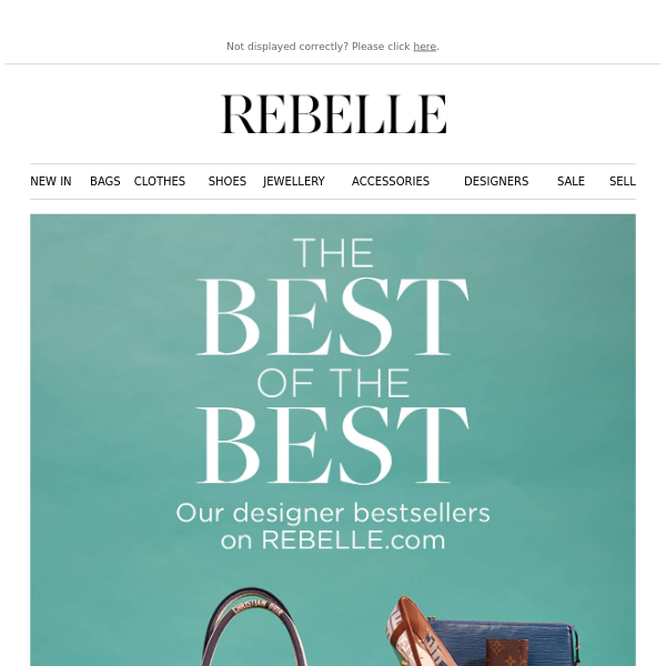 THE BEST: The most clicked designer pieces at REBELLE + New pieces daily with up to 70 % off