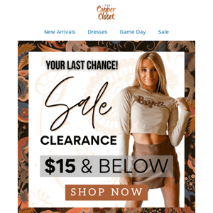 Your LAST Chance to Shop Sale Clearance 💸